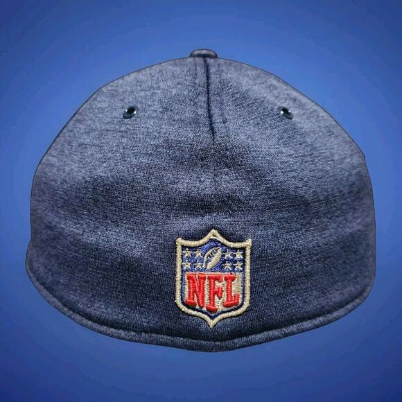 NFL Dallas Cowboys Big D Blue Gray New ERA 3930 Fitted Hat Size Medium / Large - Picture 4 of 6